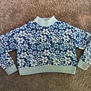 Blue and White Kids Sweater